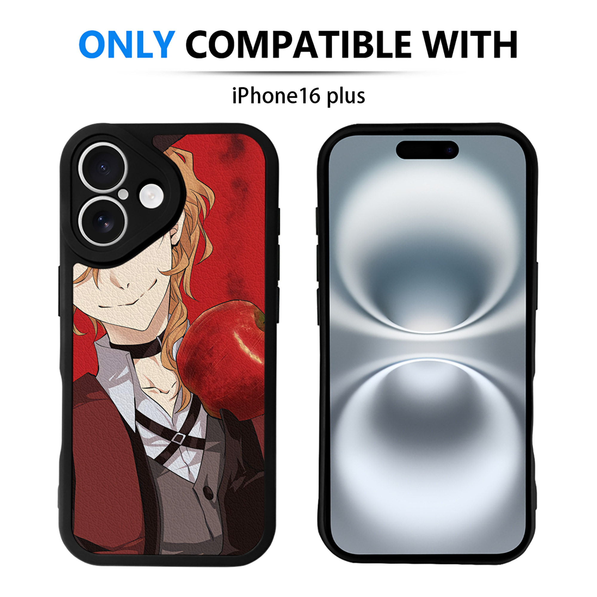 （画像用） 文豪ストレイドッグス Bungo Stray Dogs 【iPhone 16シリーズ対応】シリコンスマホケース（レザー調） 材質：シリコン